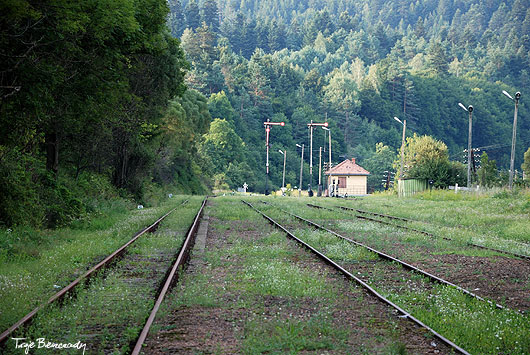 Dolna nastawnia kolejowa w Komańczy